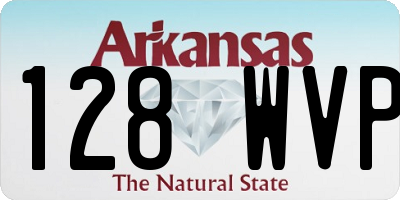 AR license plate 128WVP