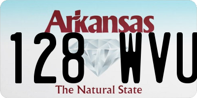 AR license plate 128WVU