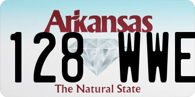 AR license plate 128WWE