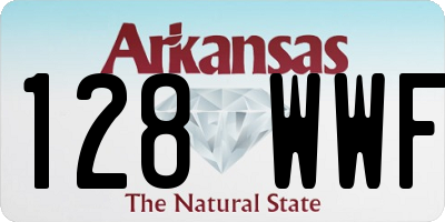 AR license plate 128WWF