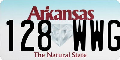 AR license plate 128WWG