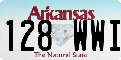 AR license plate 128WWI