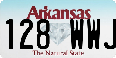 AR license plate 128WWJ