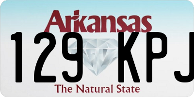 AR license plate 129KPJ