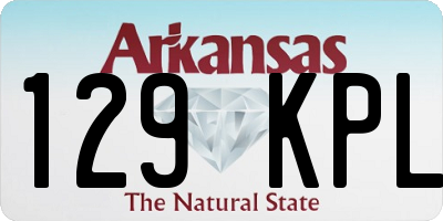 AR license plate 129KPL