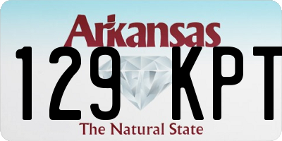 AR license plate 129KPT