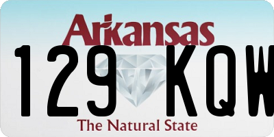 AR license plate 129KQW