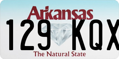 AR license plate 129KQX