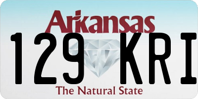 AR license plate 129KRI