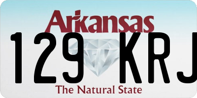 AR license plate 129KRJ