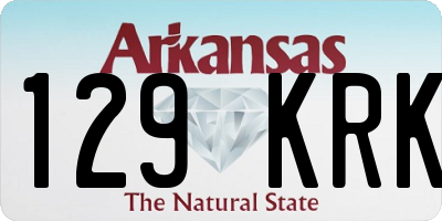 AR license plate 129KRK