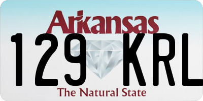 AR license plate 129KRL