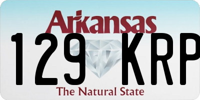 AR license plate 129KRP