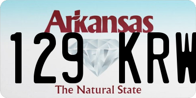 AR license plate 129KRW