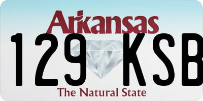 AR license plate 129KSB