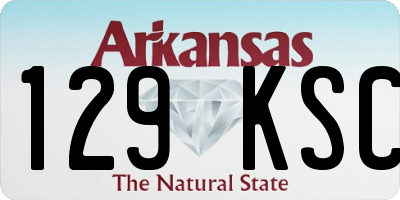 AR license plate 129KSC