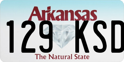 AR license plate 129KSD