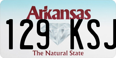 AR license plate 129KSJ