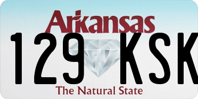 AR license plate 129KSK