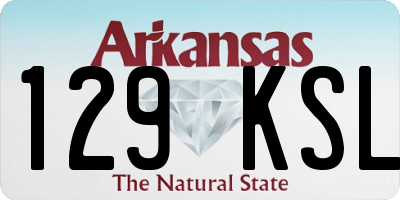 AR license plate 129KSL