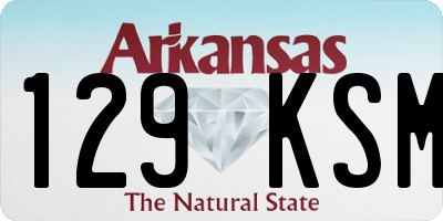 AR license plate 129KSM