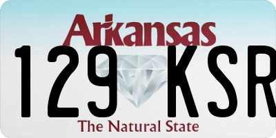 AR license plate 129KSR