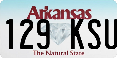 AR license plate 129KSU