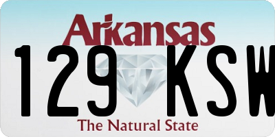 AR license plate 129KSW