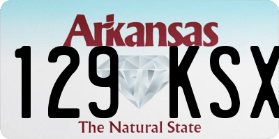 AR license plate 129KSX