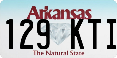 AR license plate 129KTI