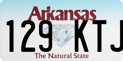 AR license plate 129KTJ