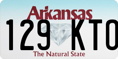 AR license plate 129KTO