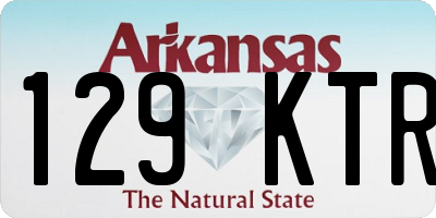 AR license plate 129KTR