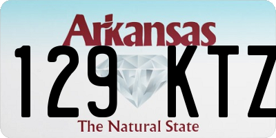 AR license plate 129KTZ