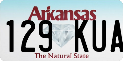 AR license plate 129KUA