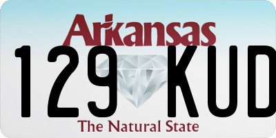 AR license plate 129KUD