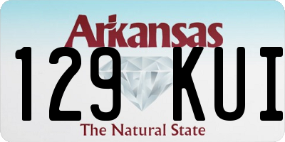 AR license plate 129KUI