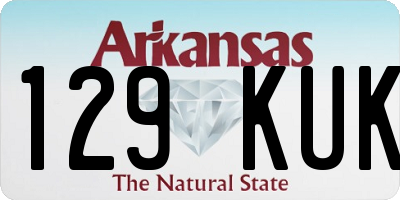 AR license plate 129KUK