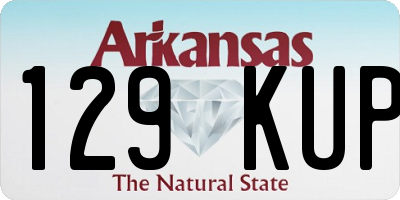 AR license plate 129KUP