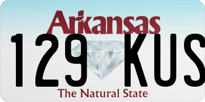 AR license plate 129KUS