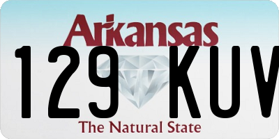 AR license plate 129KUV