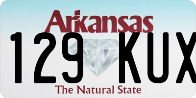 AR license plate 129KUX