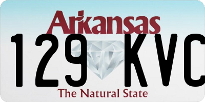 AR license plate 129KVC