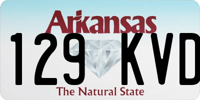 AR license plate 129KVD