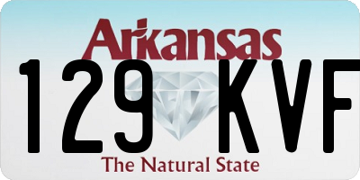 AR license plate 129KVF