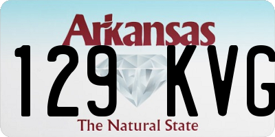 AR license plate 129KVG