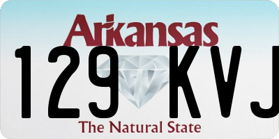 AR license plate 129KVJ