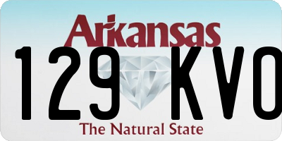 AR license plate 129KVO