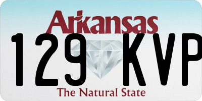 AR license plate 129KVP
