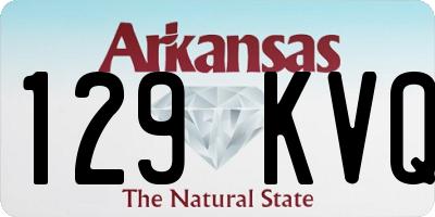 AR license plate 129KVQ
